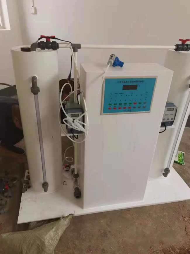 农村饮水工程，二氧化氯发生器安装完成
